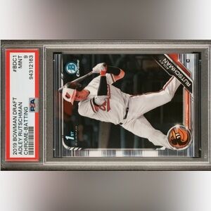 2019 bowman draft 1st adley Rutschman BDC-1 Batting rookie psa 9